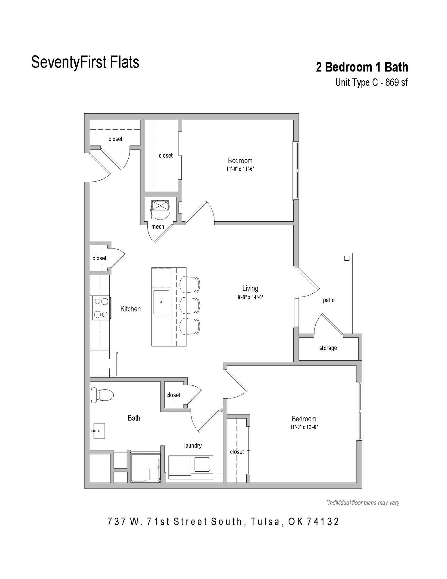 Tulsa Apartment: 737 W 71st Street