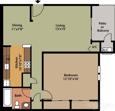 One Bedroom Classic Style Apartment on the Third Floor – photo 1