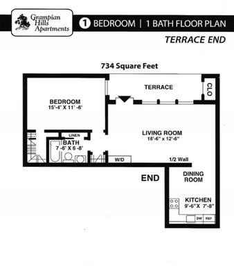 One Bedroom Classic Style Apartment on the Terrace Level – photo 1