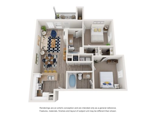 Two Bedroom, Two Bath (UPGRADED!) – photo 1