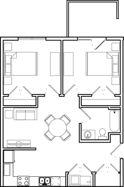 Spacious 2-Bedroom, 1-Bathroom Apartment with Contemporary Layout, In-Home Laundry, Smart-Home Package, and Access to Resort-Style Amenities at The Flats at Laguna Farms in Nampa