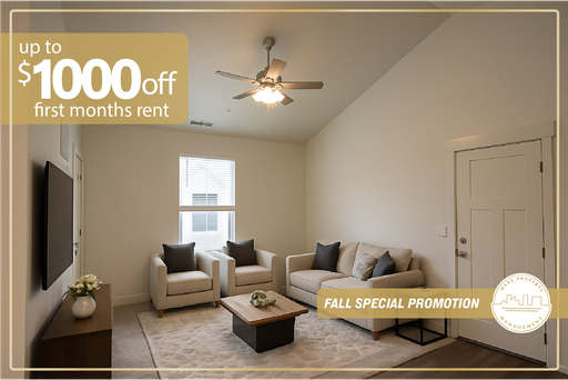 Up to $1,000 off the first month's rent!  Harmony Ridge – Spacious 3-Bed, 2-Bath Condos in Mapleton