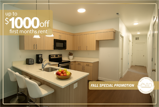Harmony Ridge – Spacious 3-Bed, 2-Bath Condos in Mapleton | w/Balcony | up to $1,000 off the first month’s rent, with a 12-month lease minimum requirement.
