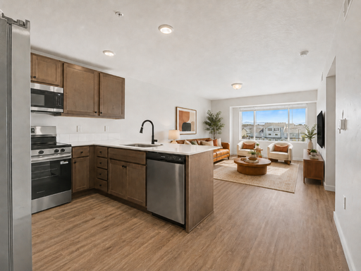 Well-Designed 2-Bedroom, 1-Bathroom Apartment Featuring Modern Finishes, Smart Locks & Thermostat, and Access to Pool, and Fitness Center.