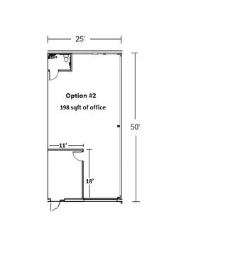 198 sq/ft Office Option