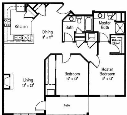 Middleton Apartment: 9201 Waterside Street