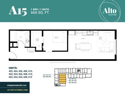 A15-1Bed/1Bath Income Restricted 80% – photo 1