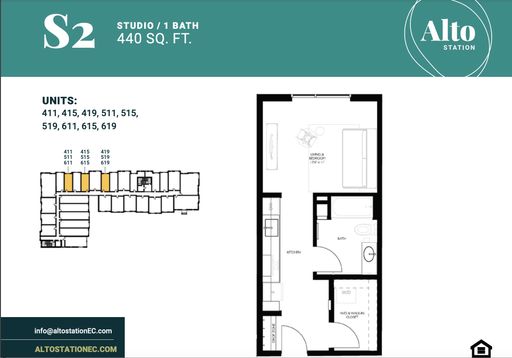 S2 -Studio/1 Bath Income Restricted 120% – photo 1