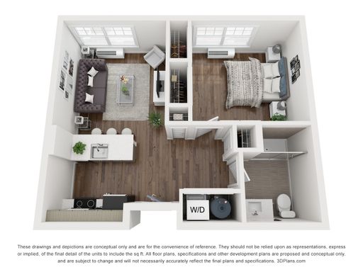 1 West Dickerson Street, Unit 208