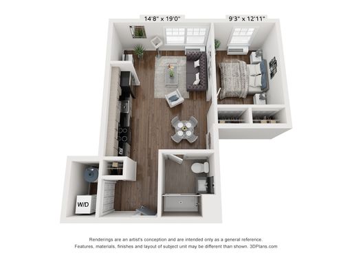 100 S Wood Ave, Unit 417 – photo 1