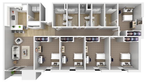 5 Bed / 5 Bath Apartment