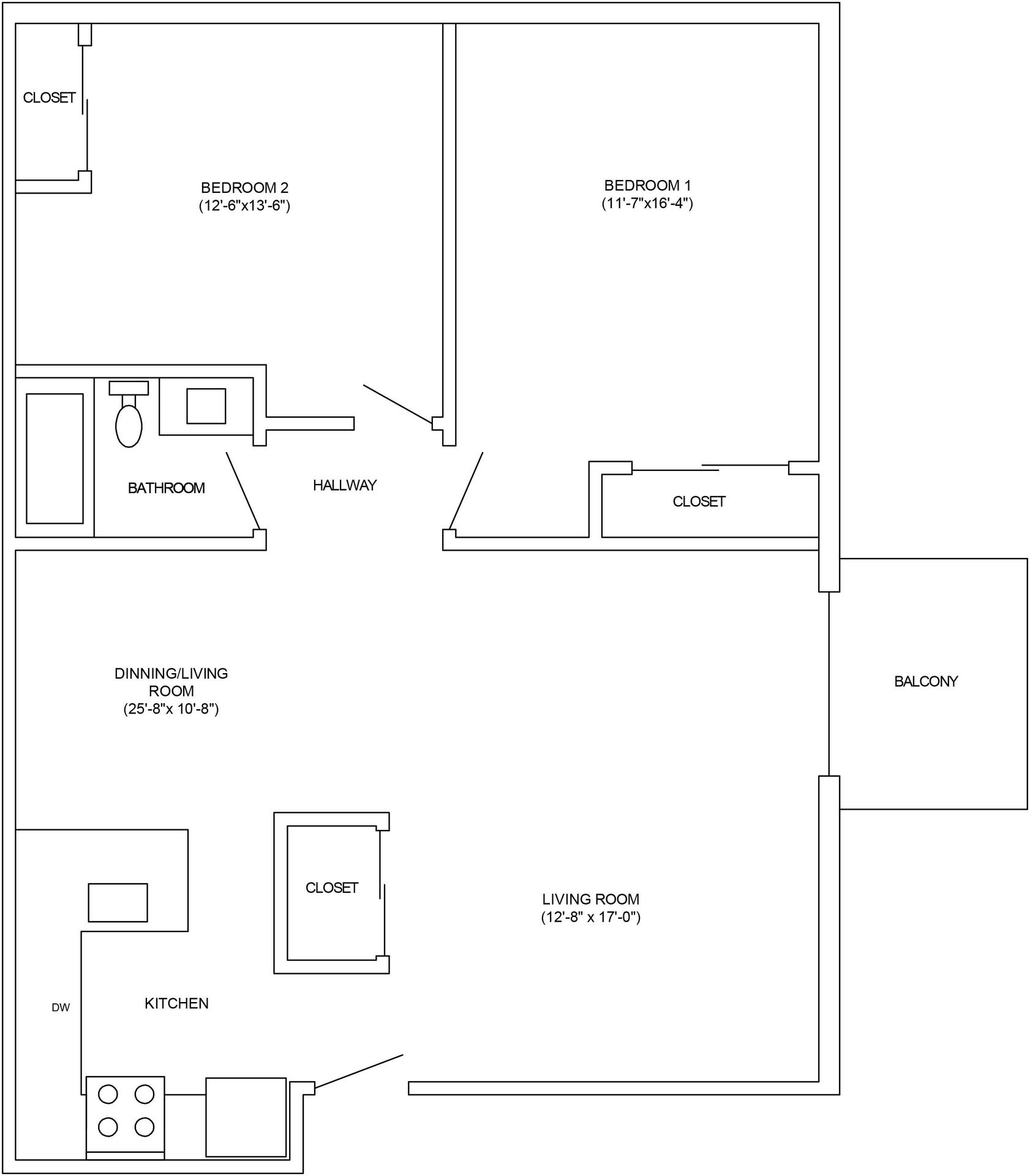 Waukegan Apartment: 1206 Brookside Ave