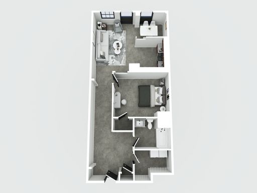 Modern 1BR | Heat, Hot Water & WiFi Included | In-Unit W/D – photo 1