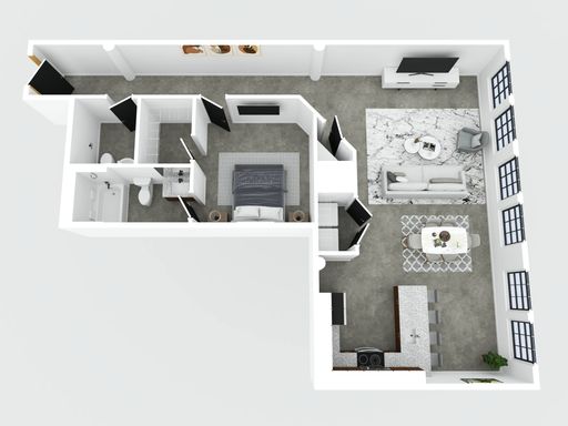 Modern 1BR | Heat, Hot Water & WiFi Included | In-Unit W/D – photo 1