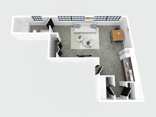 Modern Studio | Heat, Hot Water & WiFi Included | In-Unit W/D – photo 1