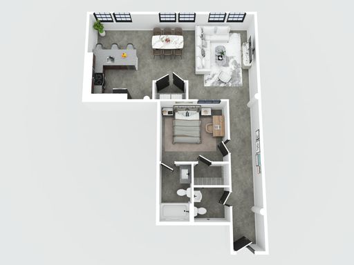 Modern 1BR | Heat, Hot Water & WiFi Included | In-Unit W/D – photo 1