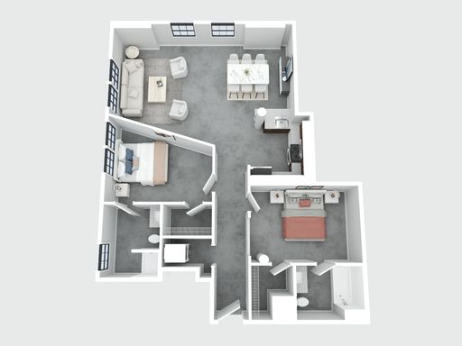 Spacious 2BR/2BA | Heat, Hot Water & WiFi Included | In-Unit W/D – photo 1
