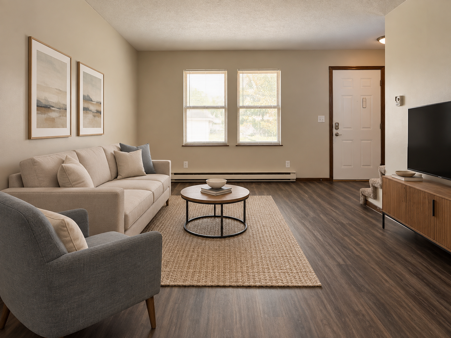 East Memorial Apartments - 3 Bedroom 2 Bathroom Townhome! In unit Washer & Dryer on the Cardinal Greenway! 9 of 12