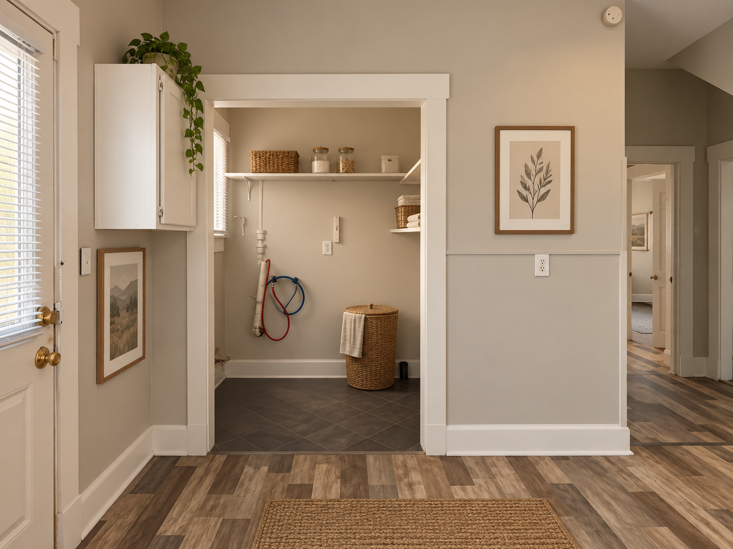 Laundry room at For Rent: 3 Bedroom 1 Bathroom Spacious Apartment Downtown!