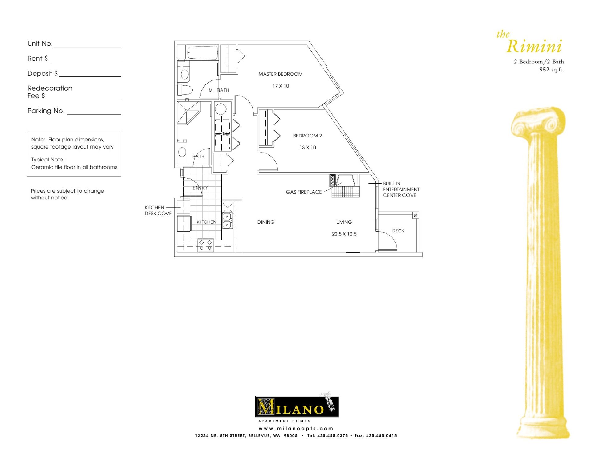 Bellevue Apartment: 12224 NE 8th St.