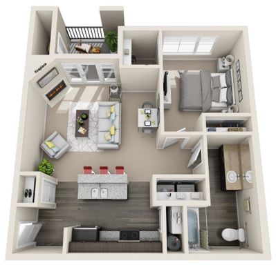 Amazing 1 bedroom with upscale interiors!