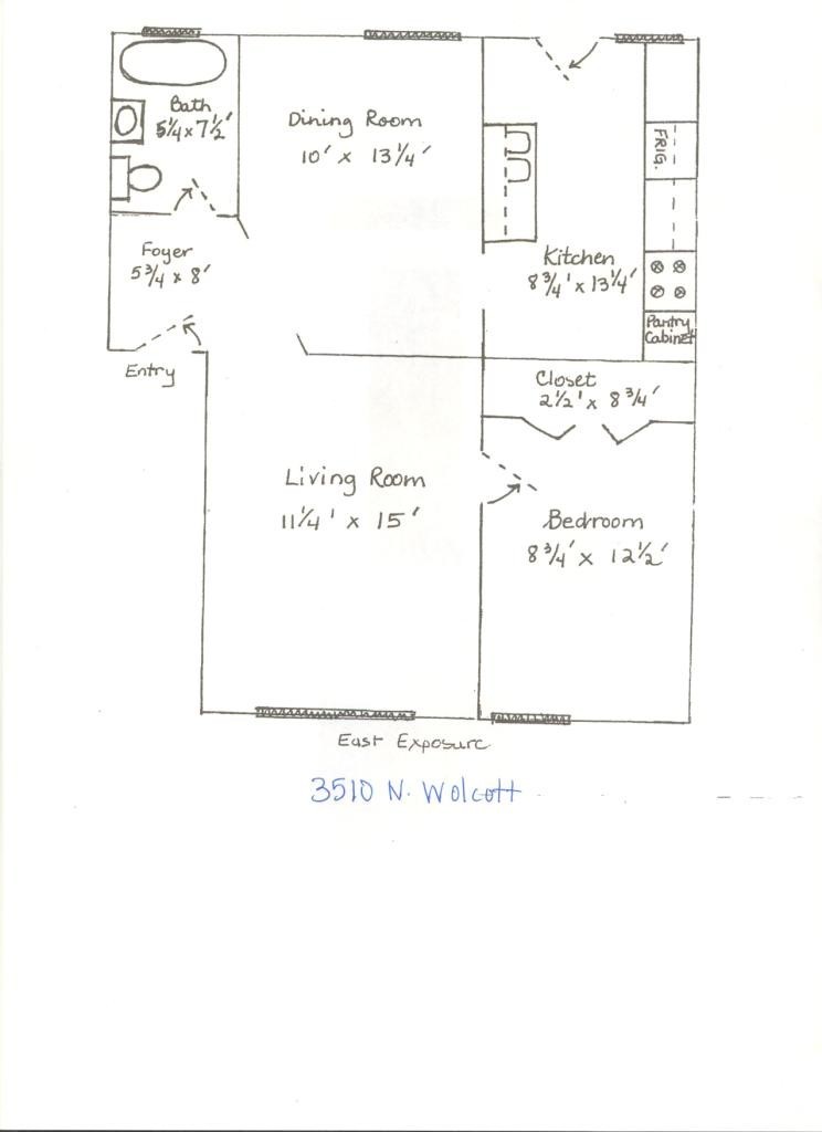 Chicago Apartment: 3510 N. Wolcott