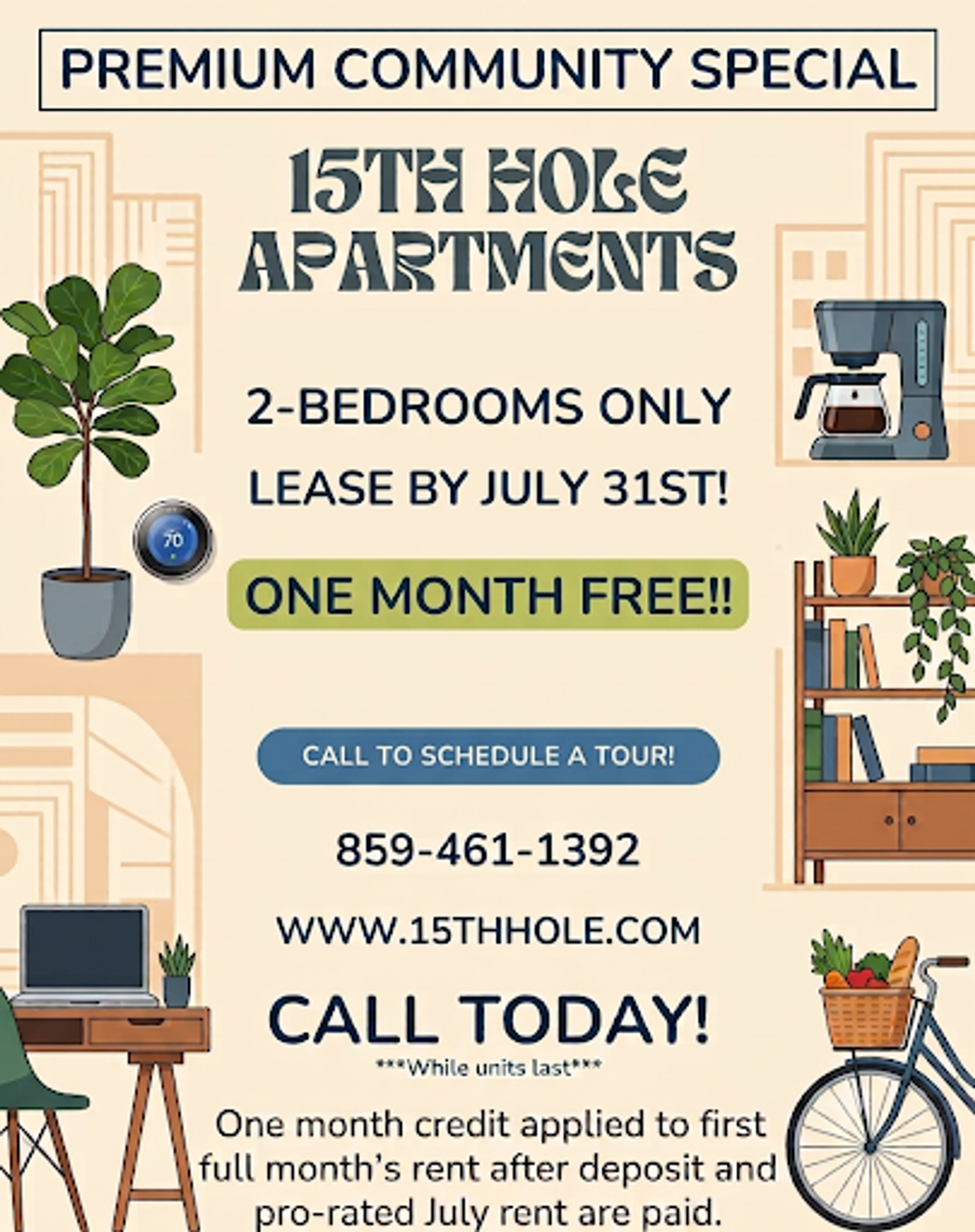 Georgetown Apartment: 105 Juniper Path