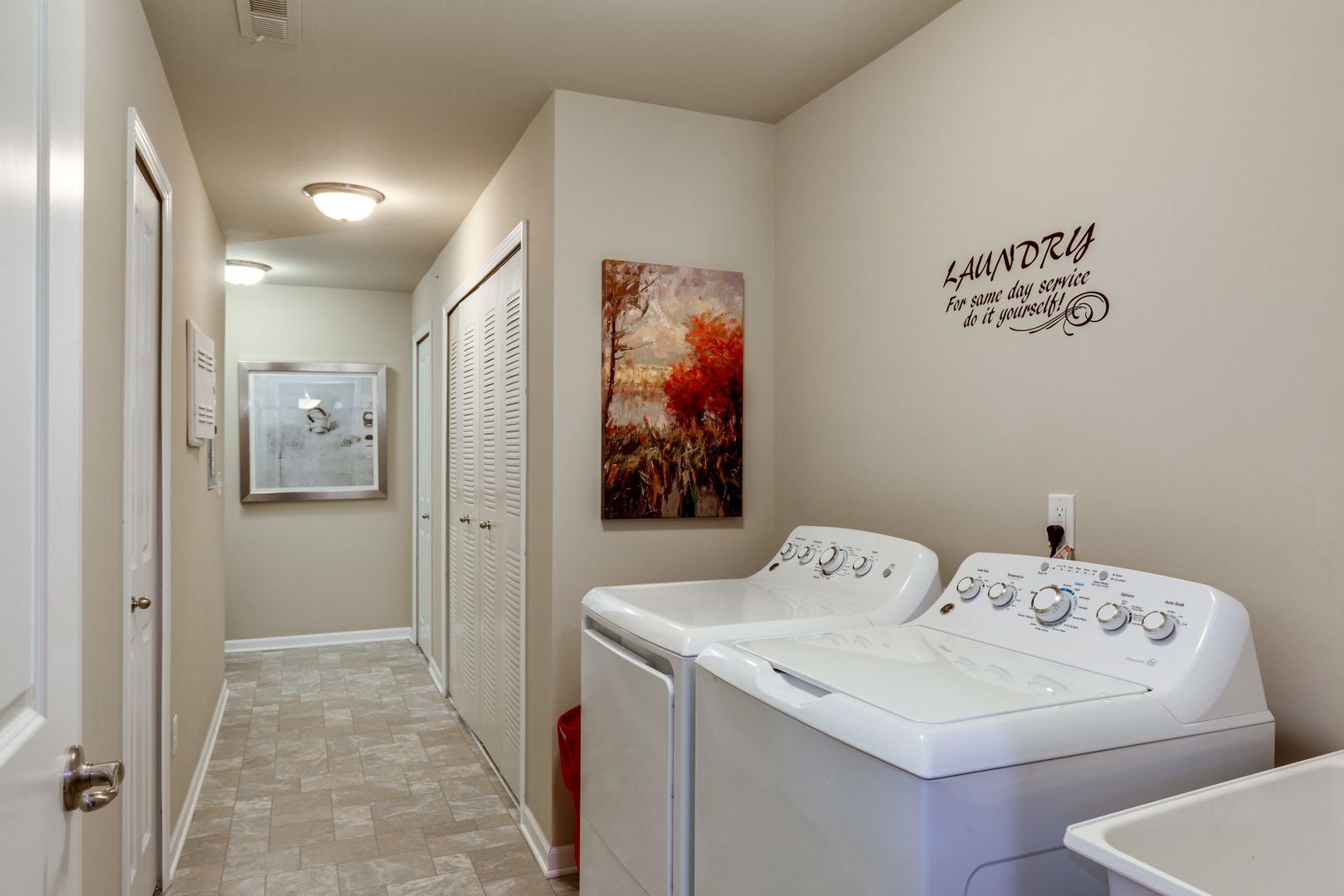 Laundry room at Heron Springs Townhomes and Apartments (2 of 5)
