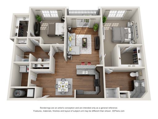 Apply Now! Contemporary & Elegant 2 BR/2 BA Apartment – photo 1