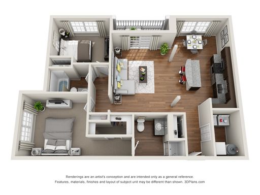 Apply Now! Contemporary and Elegant 2 BR/2 BA Apartment – photo 1