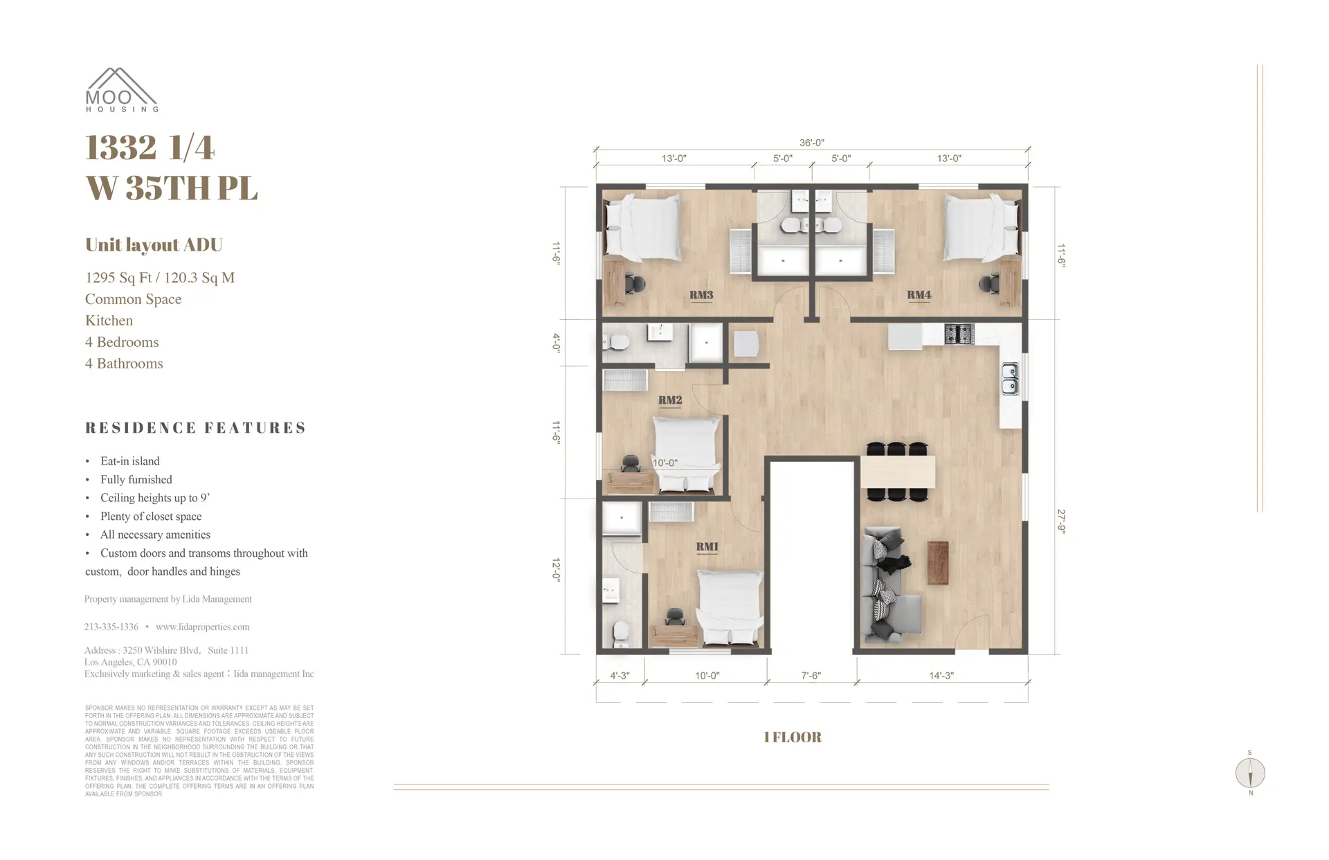 Los Angeles Apartment: 1326 West 35th Place