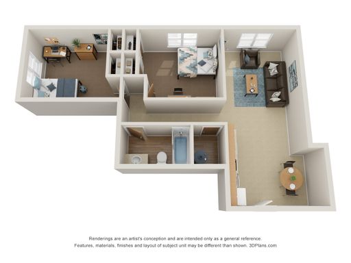 2 bd/1ba Available - Includes free Internet!