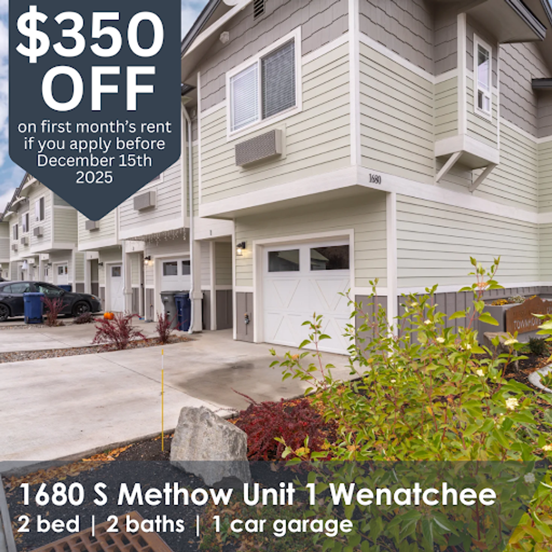 Wenatchee Townhome: 1680 S Methow ST