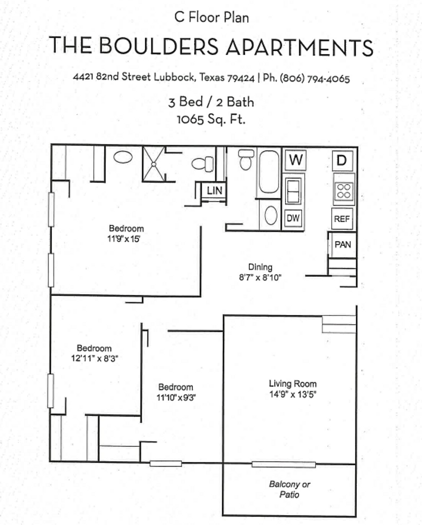 Lubbock Apartment: 4421 82nd Street