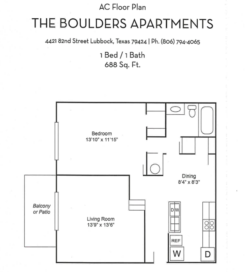 Lubbock Apartment: 4421 82nd Street
