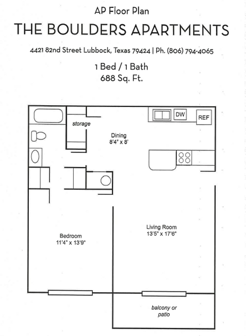 Lubbock Apartment: 4421 82nd Street