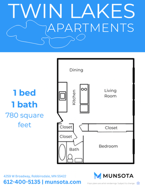 1 Bedroom 1 Bathroom
