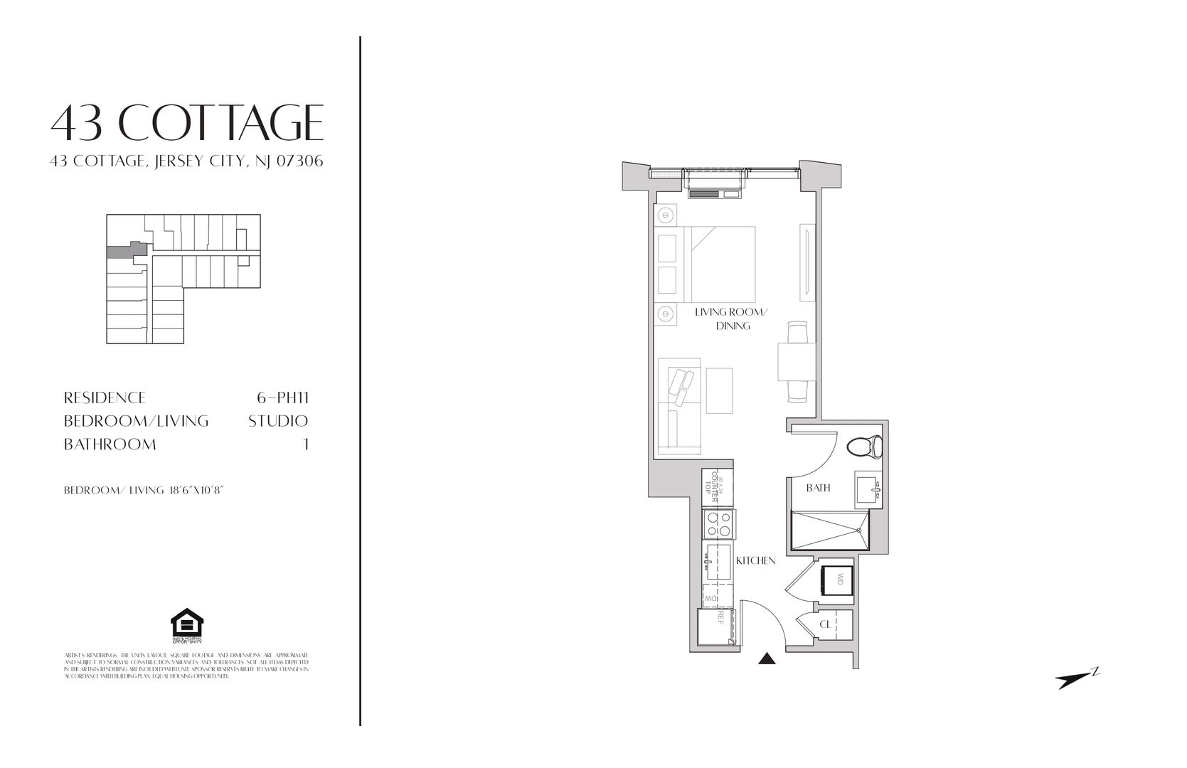 Jersey City Apartment: 43 Cottage Street