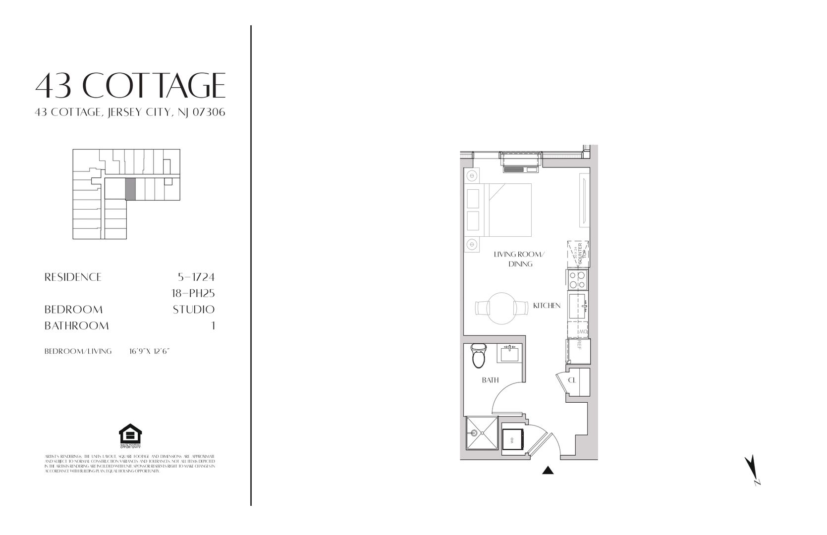 Jersey City Apartment: 43 Cottage Street