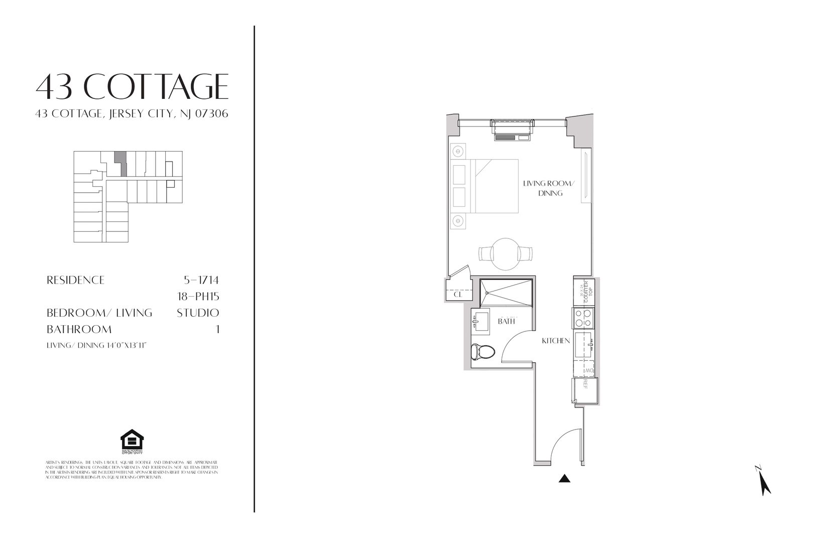 Jersey City Apartment: 43 Cottage Street