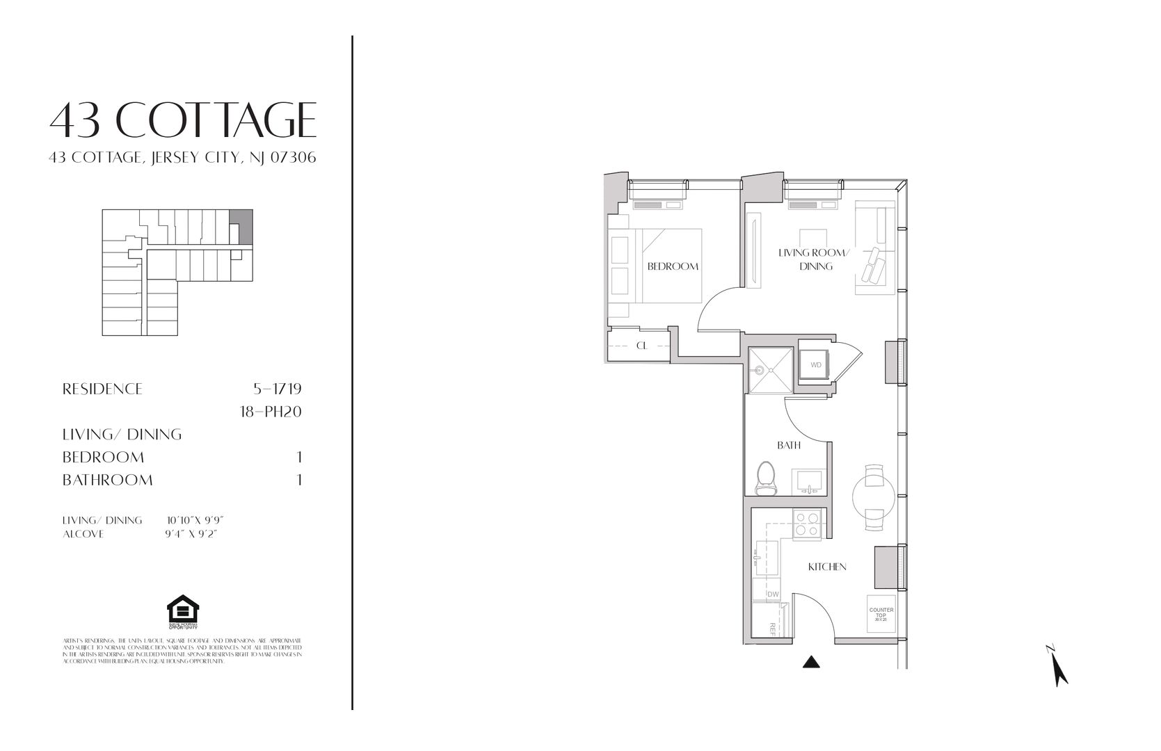 Jersey City Apartment: 43 Cottage Street