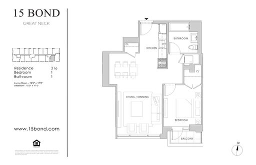Residence 316 with Balcony
