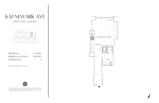 Studio 1 Bath Apartment at 15 Central Ave - 1906, Jersey City, NJ – photo 1