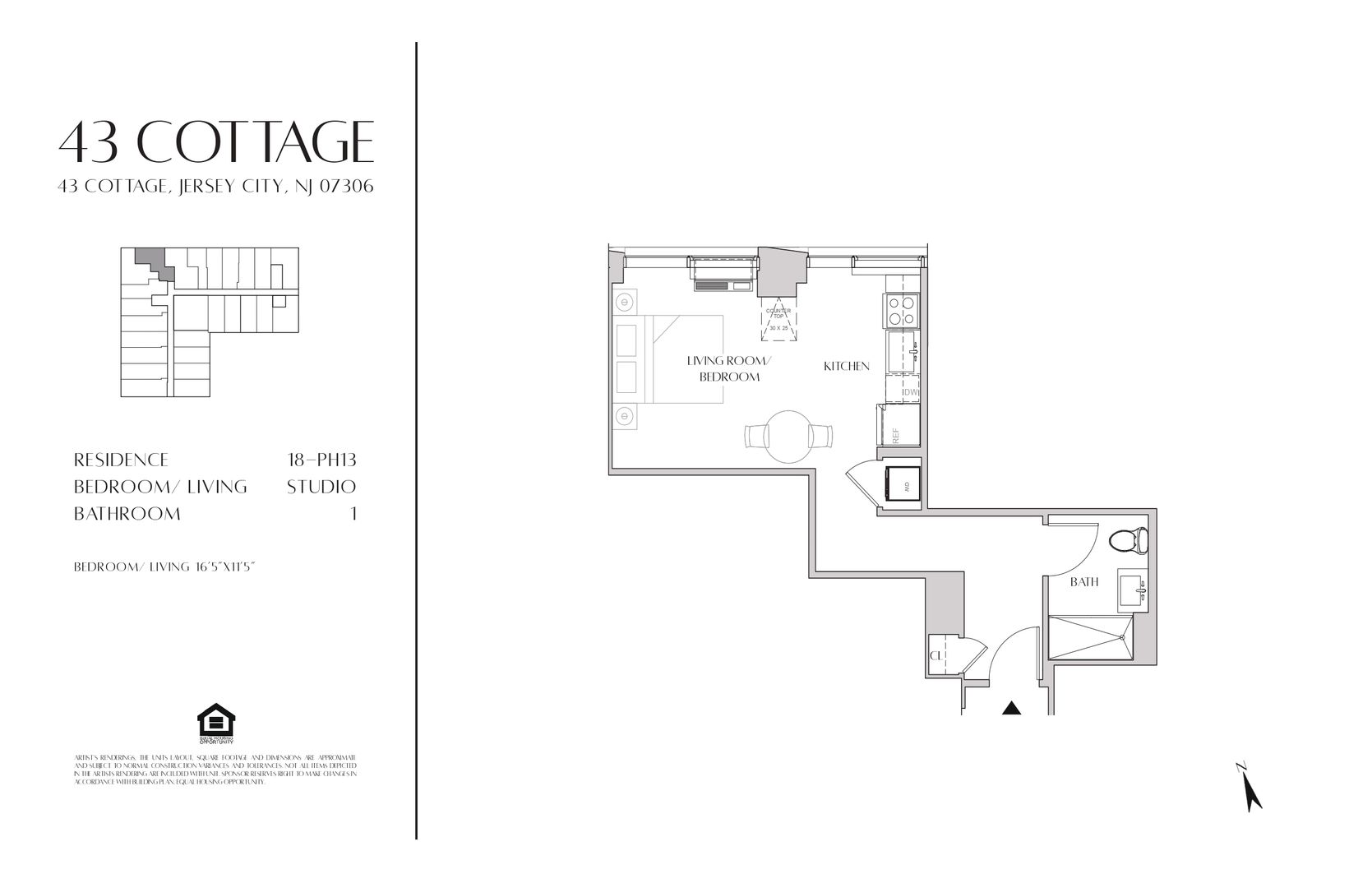 Jersey City Apartment: 43 Cottage Street