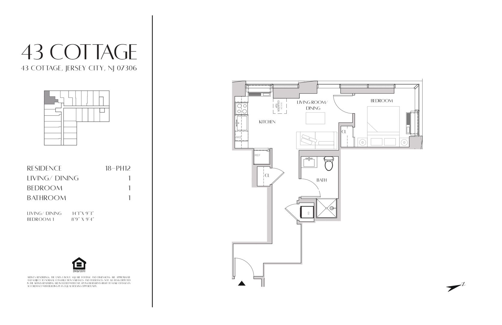 Jersey City Apartment: 43 Cottage Street