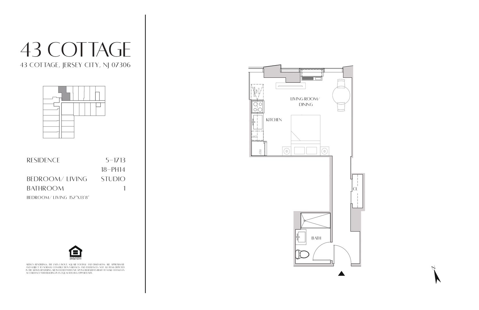 Jersey City Apartment: 43 Cottage Street