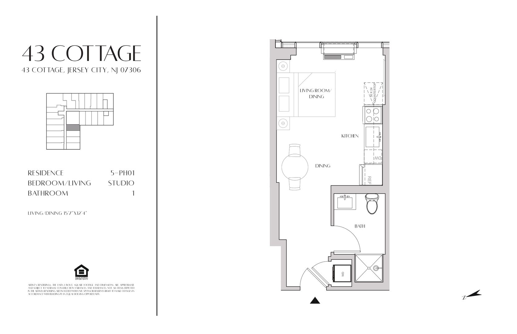 Jersey City Apartment: 43 Cottage Street