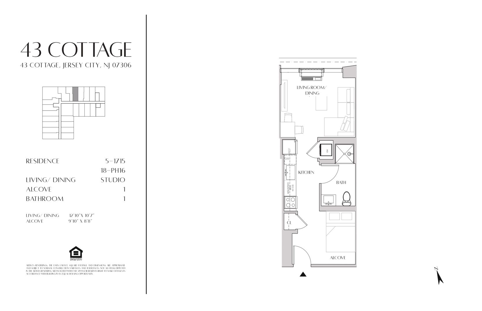 Jersey City Apartment: 43 Cottage Street