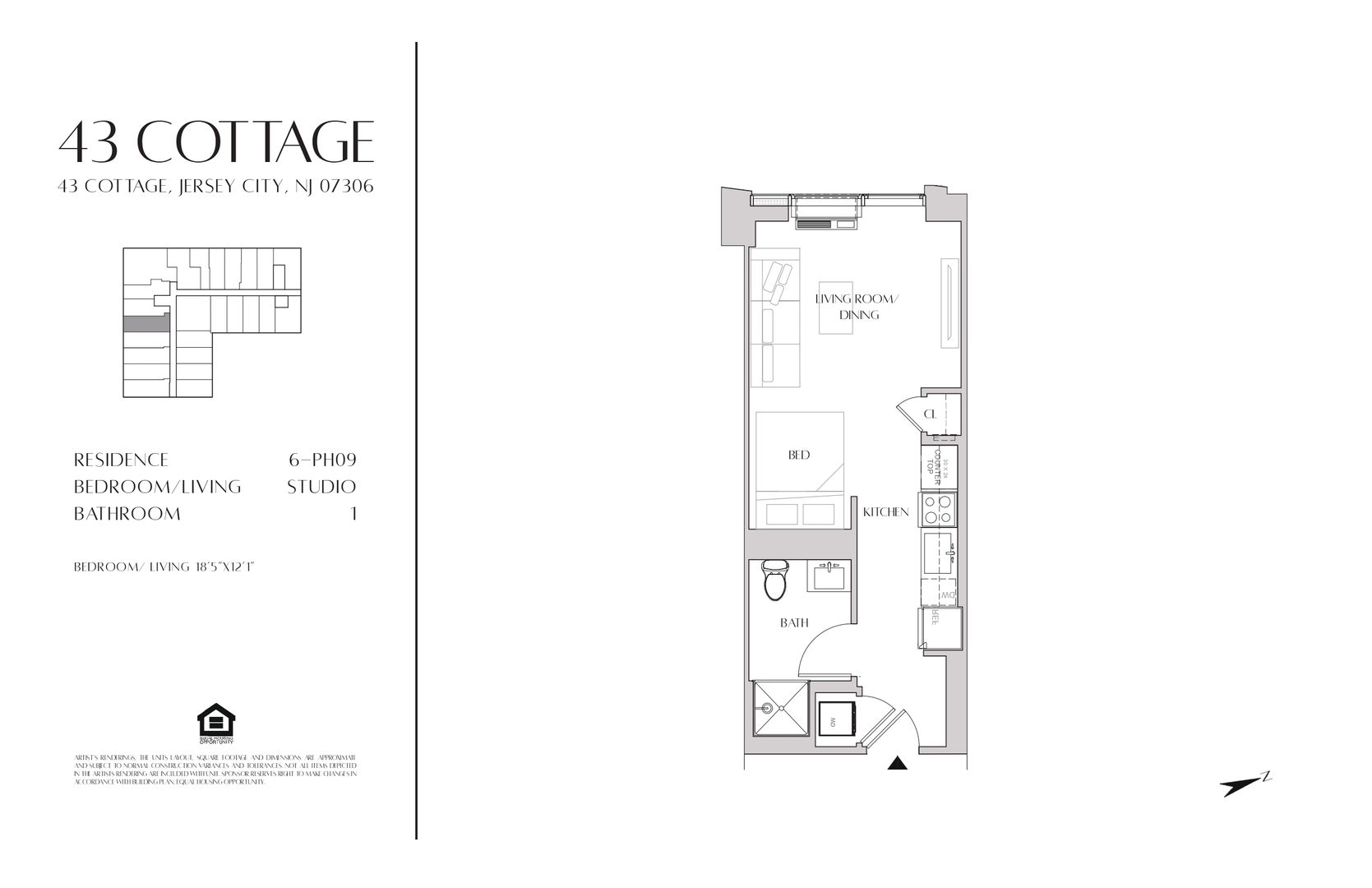 Jersey City Apartment: 43 Cottage Street