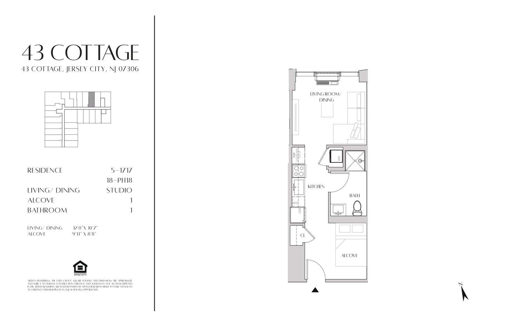 Jersey City Apartment: 43 Cottage Street